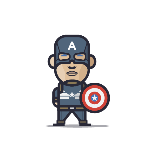Loogmoji of Captain America