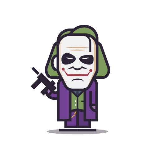 Loogmoji of Heath Ledger as the Joker