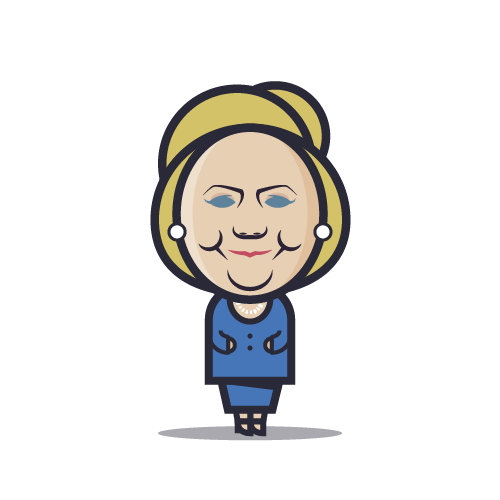 Loogmoji of Hillary Clinton