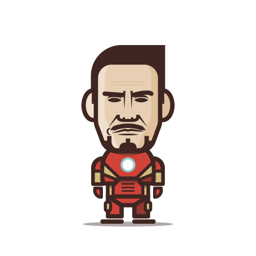 Loogmoji of Robert Downey Jr. as Ironman