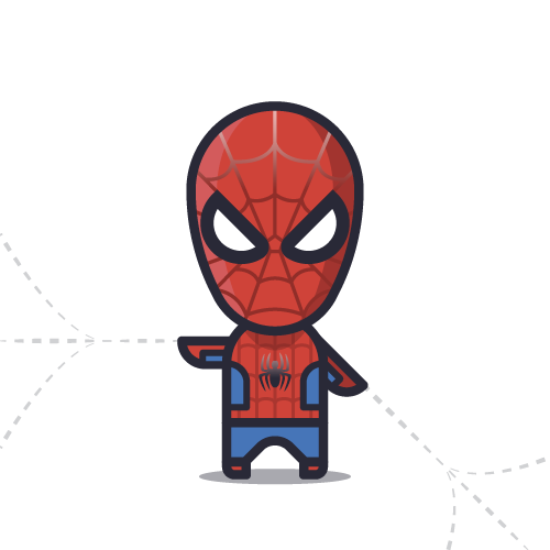 Loogmoji of Spiderman