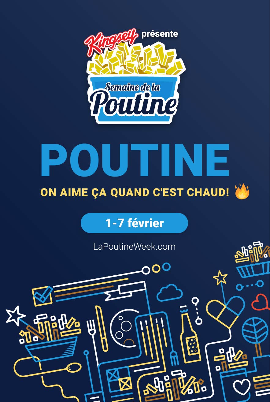 La Poutine Week National French poster design by Loogart
