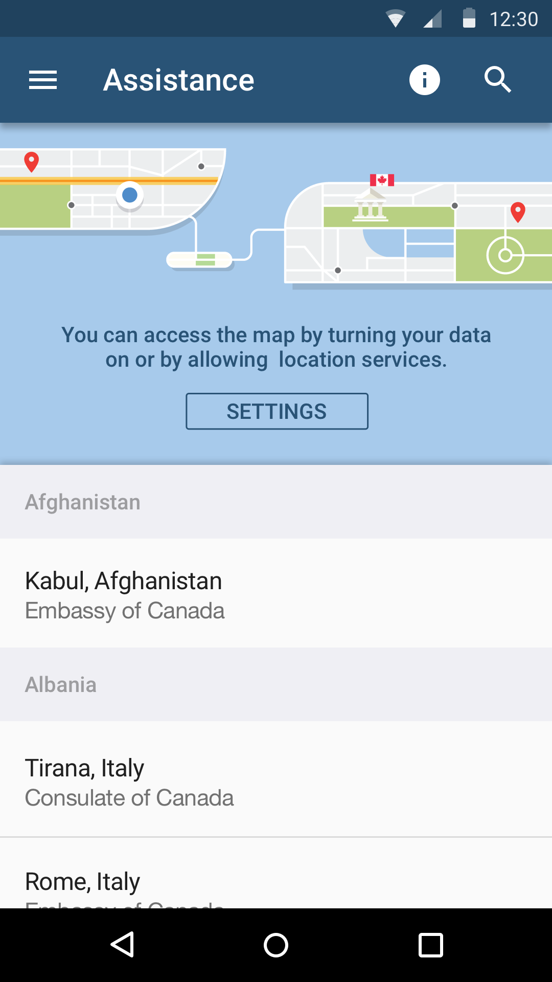 Travel Smart: Assistance Offline travel-smart-canada-android-assistance-view-offline