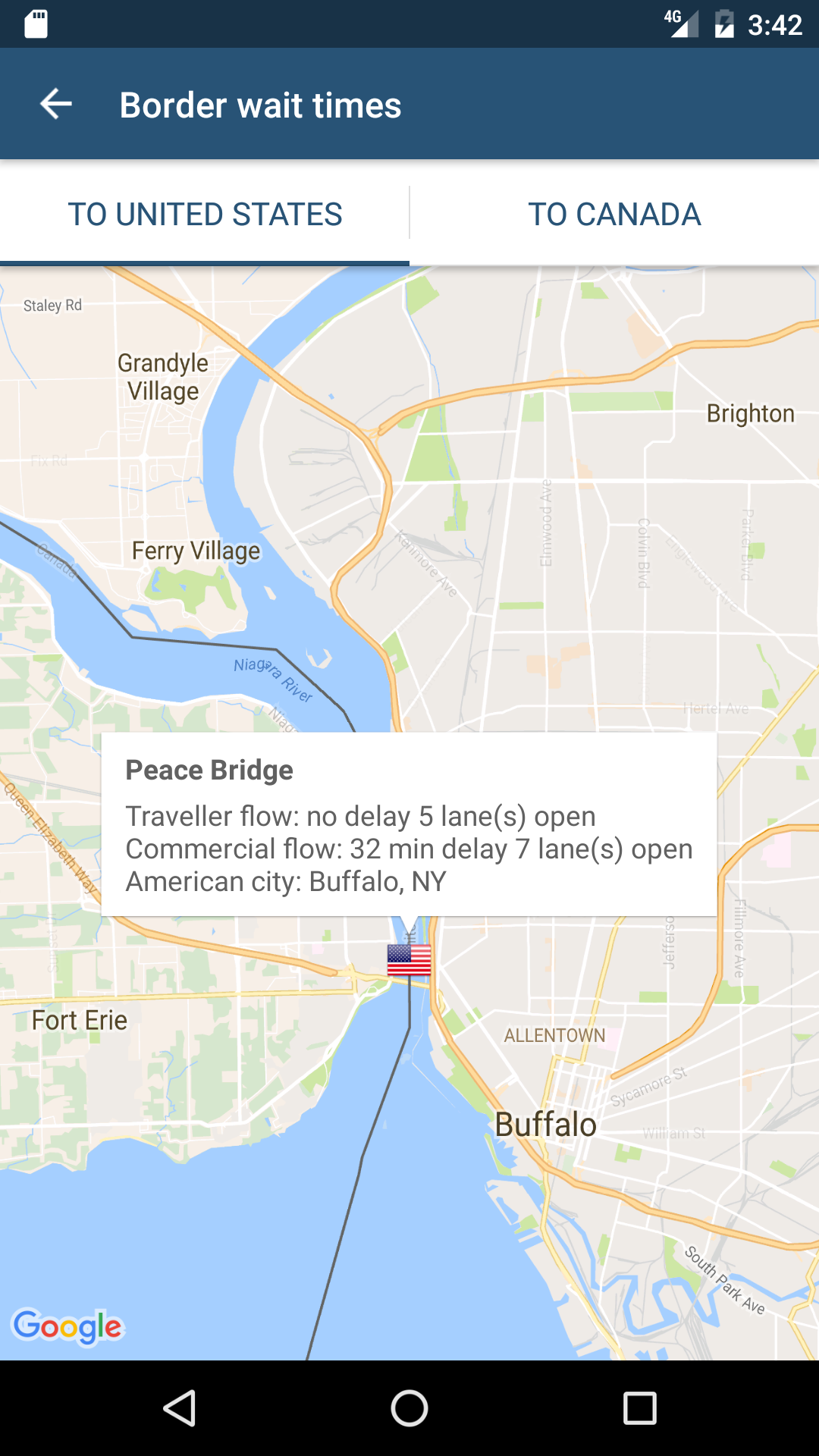 Travel Smart: Destinations View travel-smart-canada-Android-destinations-view