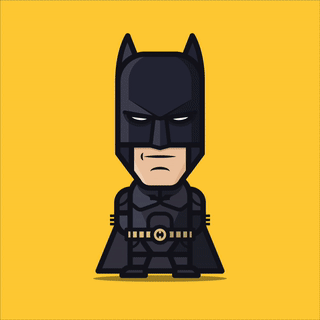 Animated Loogmoji of Batman by Loogart