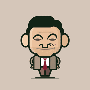 Animated Loogmoji of Mr. Bean by Loogart