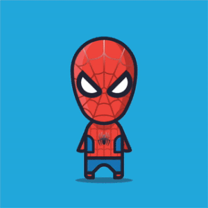 Animated Loogmoji of Spiderman by Loogart