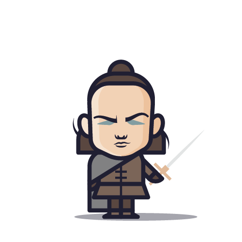 Loogmoji of Arya Stark