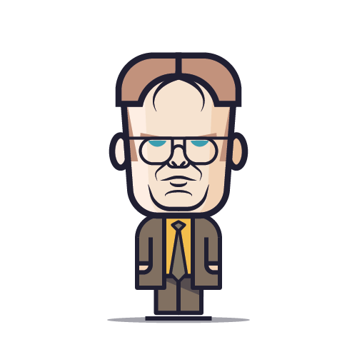 Loogmoji of Dwight Schrute