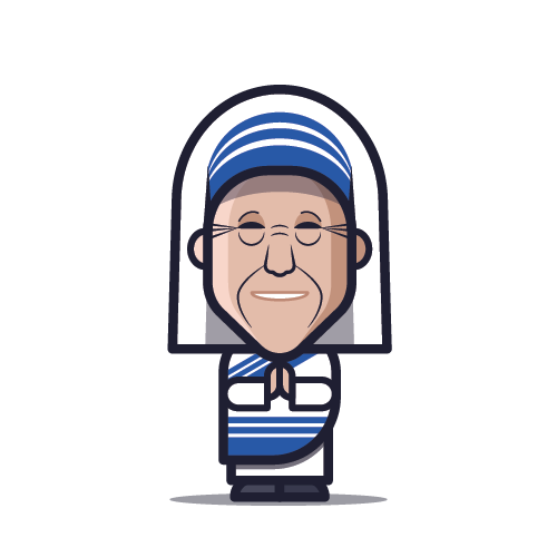 Loogmoji of Mother Teresa