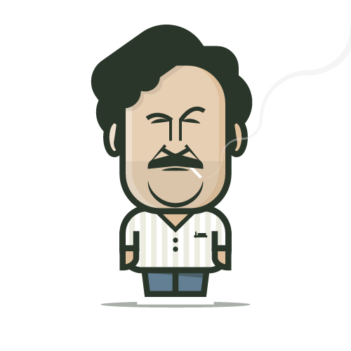 Loogmoji of Pablo Escobar