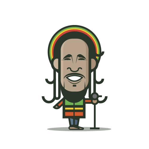 Loogmoji of Bob Marley