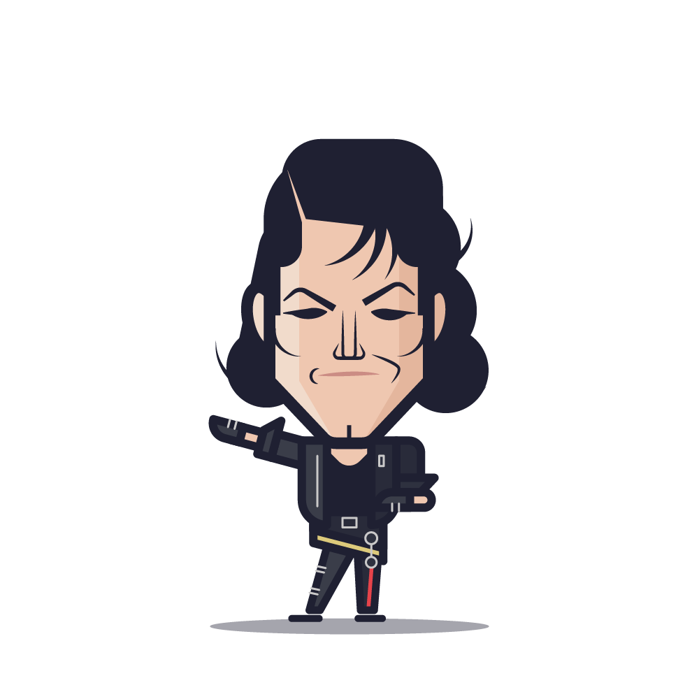 Loogmoji of Michael Jackson in Bad