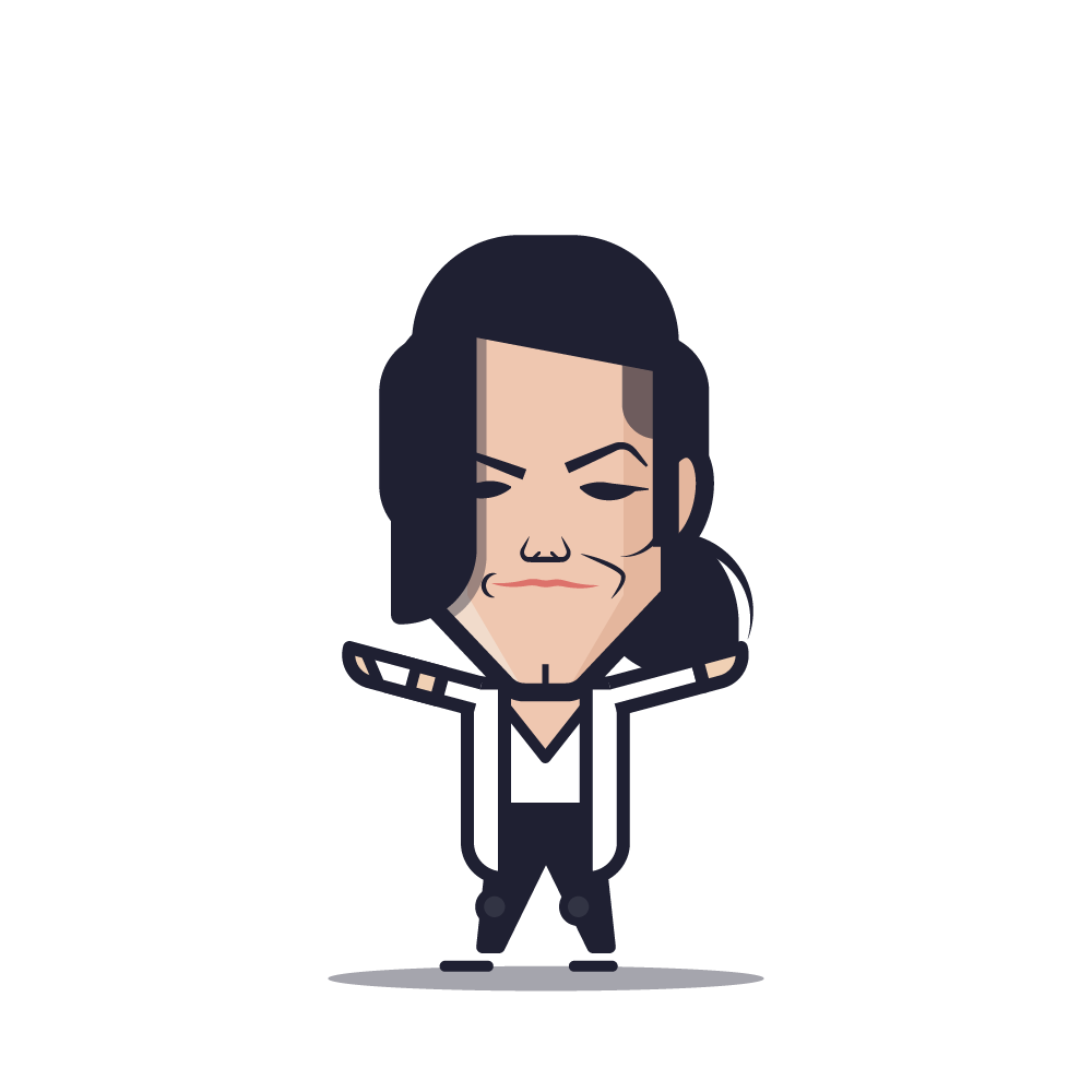 Loogmoji of Michael Jackson in Black or White