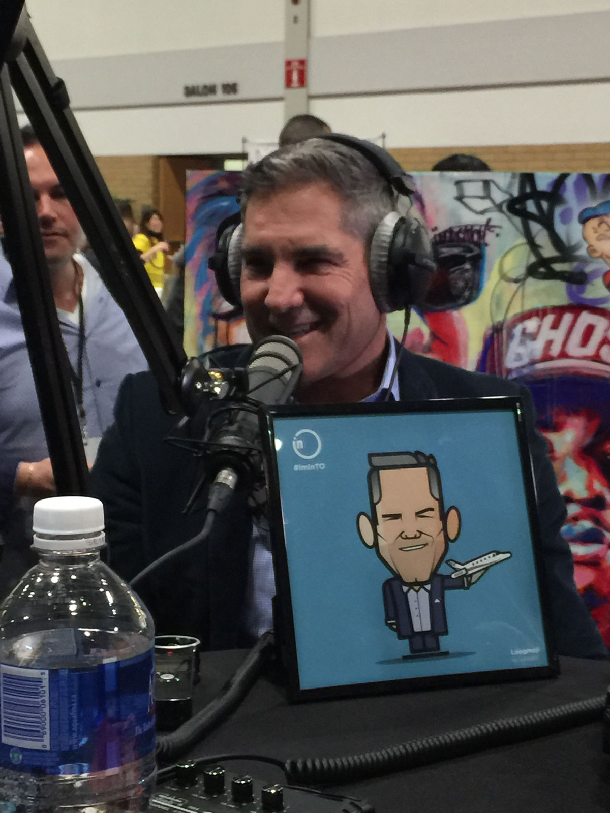 Grant Cardone and his custom Loogmoji by Loogart