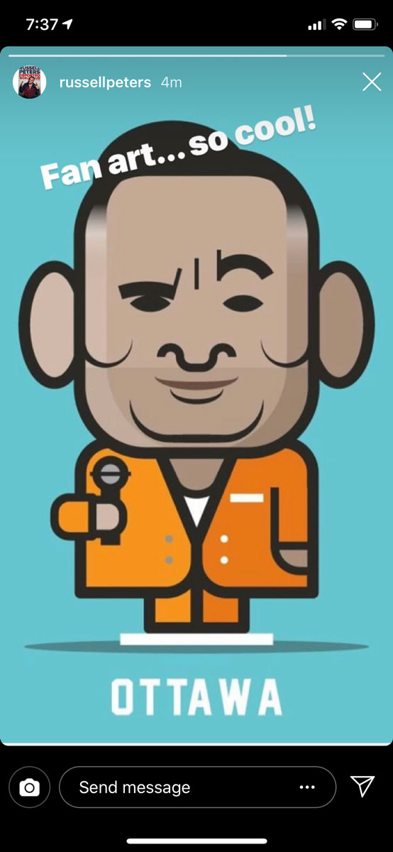 Russell Peters Loogmoji by Loogart on Instagram