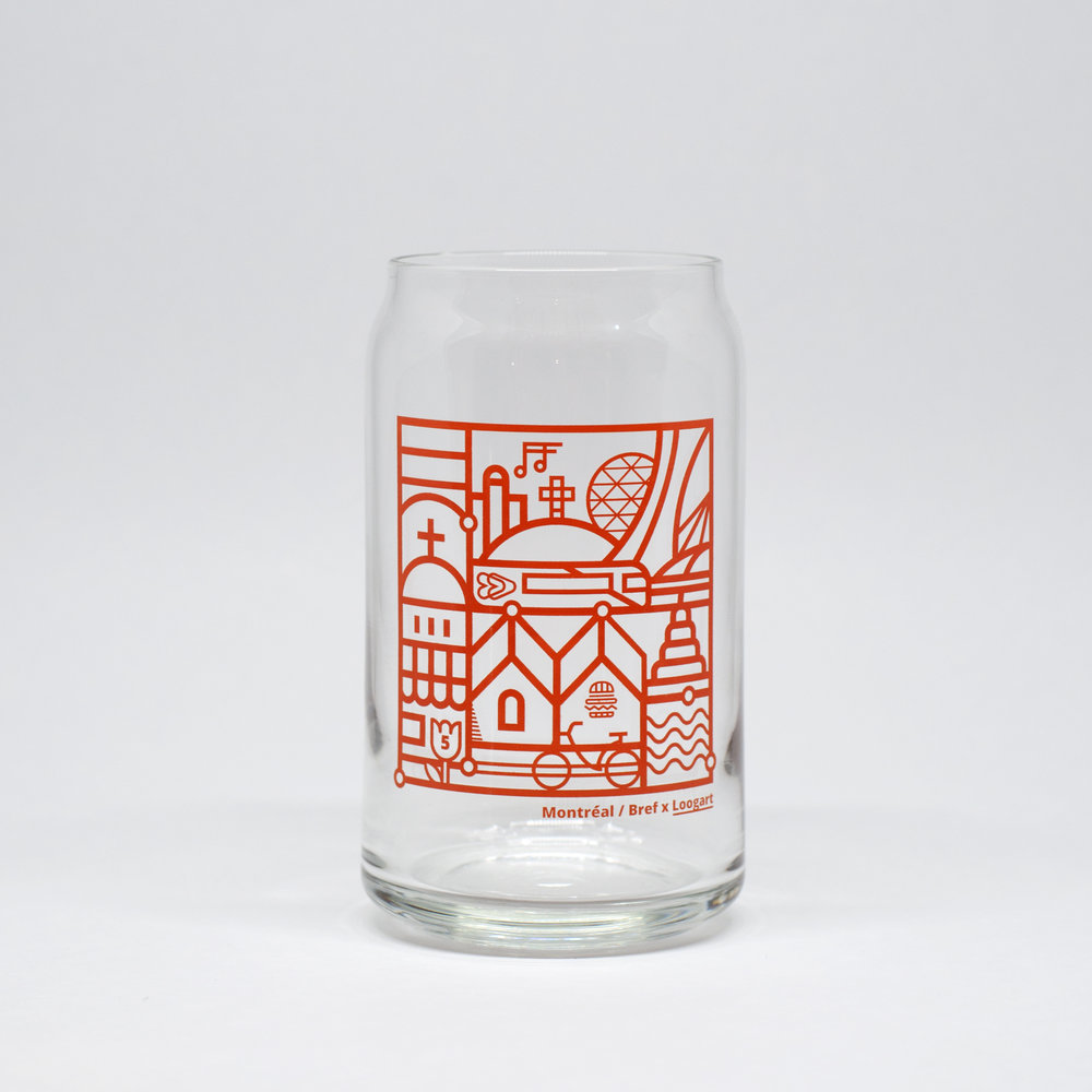 Photo of one Encore MTL limited edition glass mug