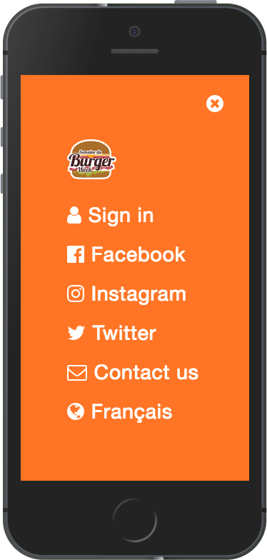 Le Burger Week mobile website 6