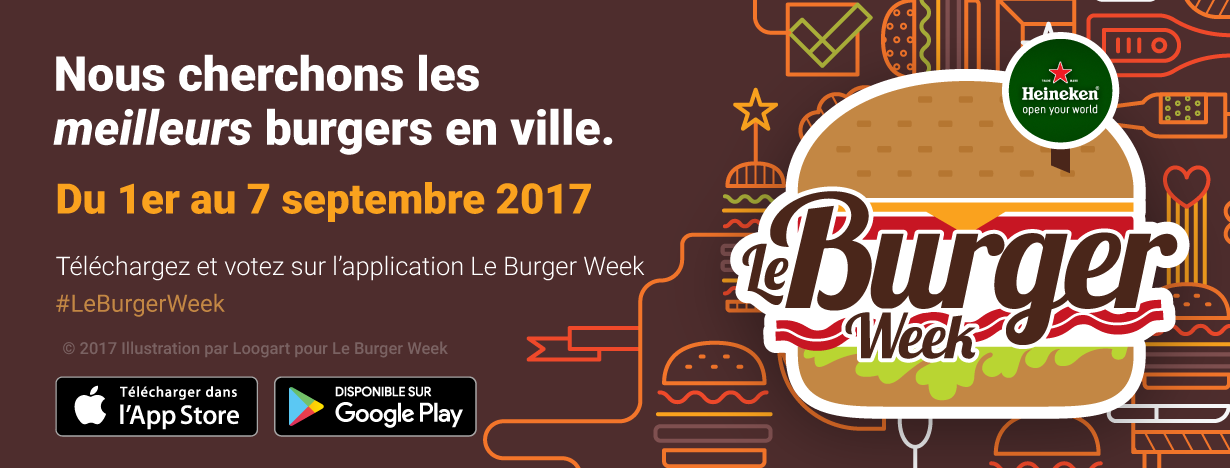 Le Burger Week Facebook banner design by Loogart