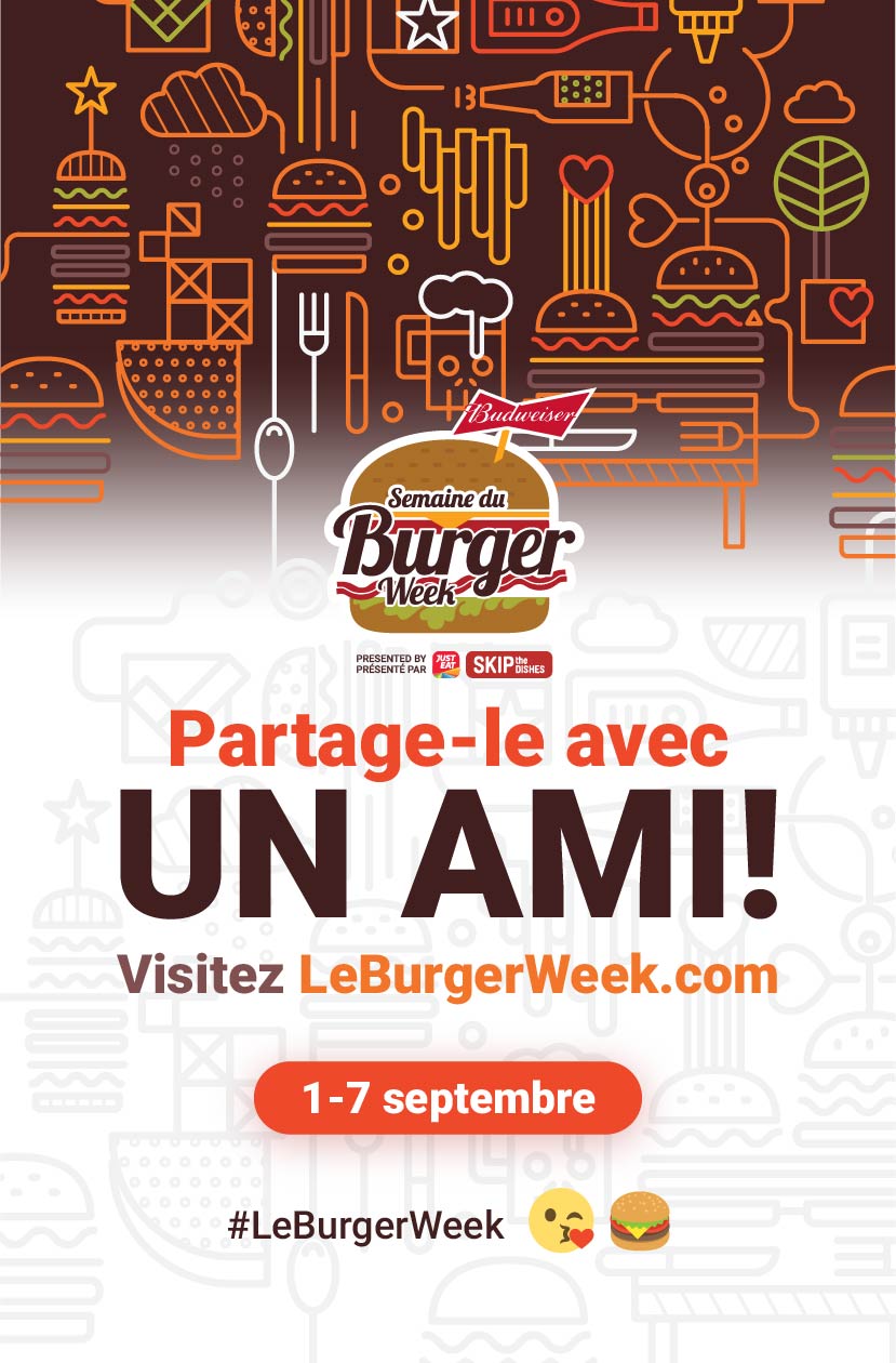 Le Burger Week poster design by Loogart final French