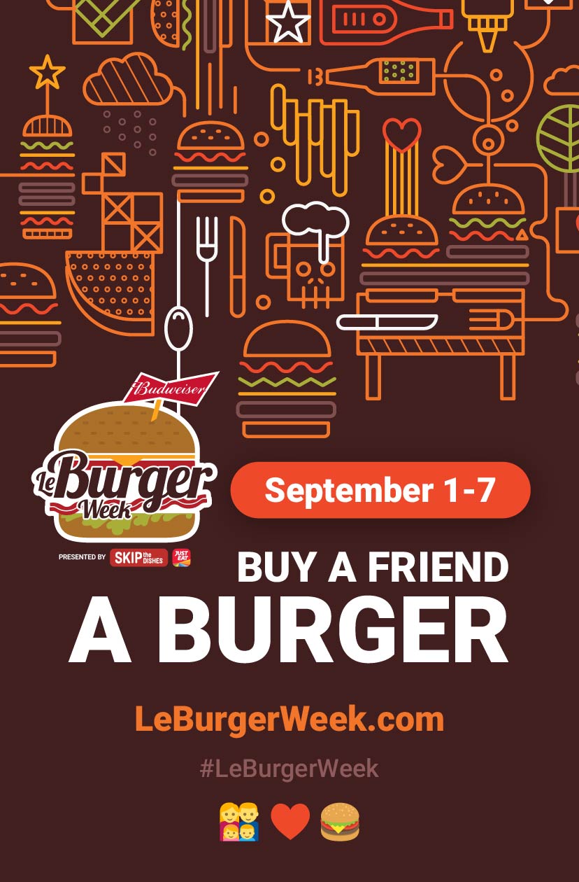 Le Burger Week poster design option 1