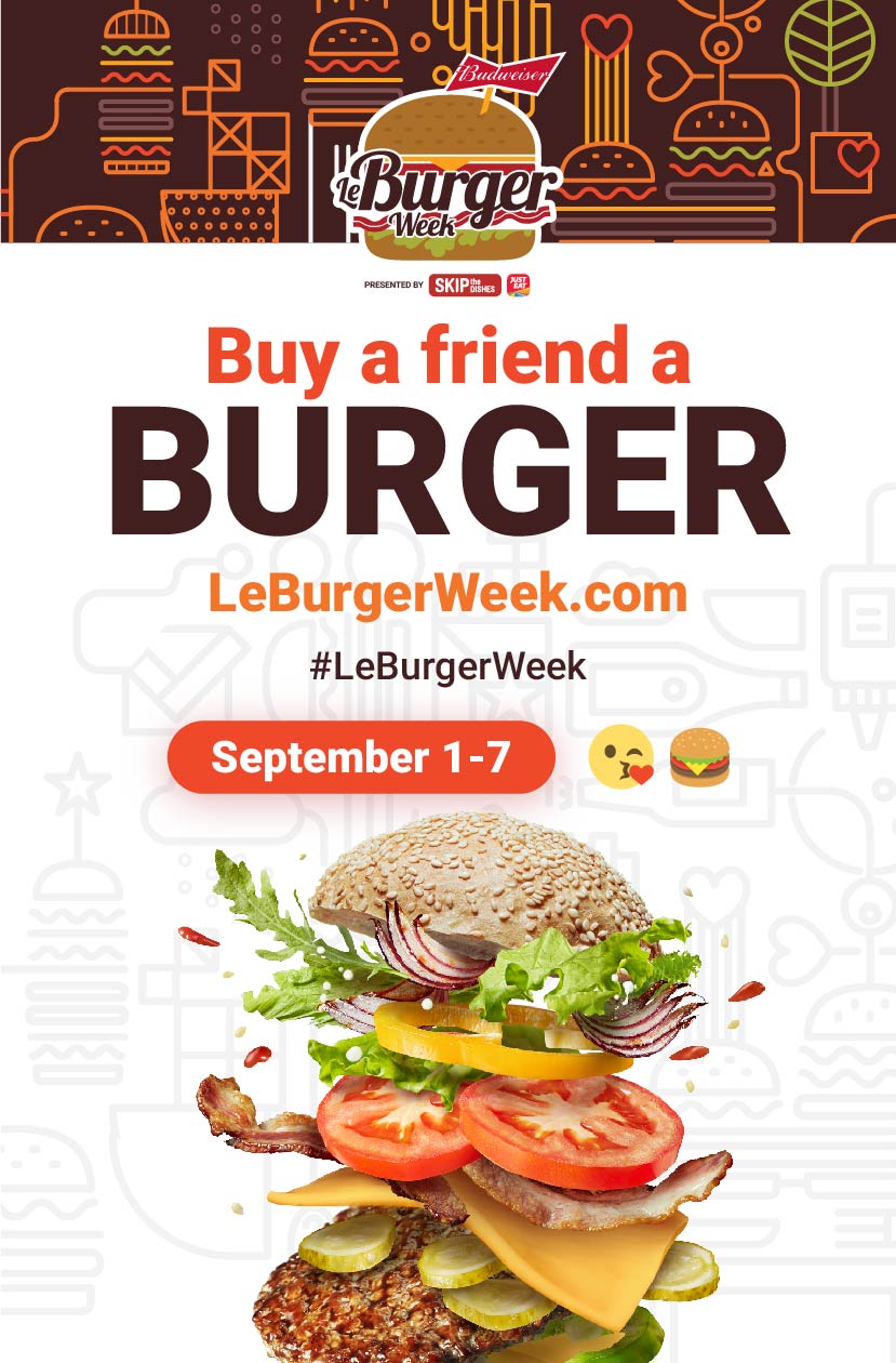 Le Burger Week poster design option 2