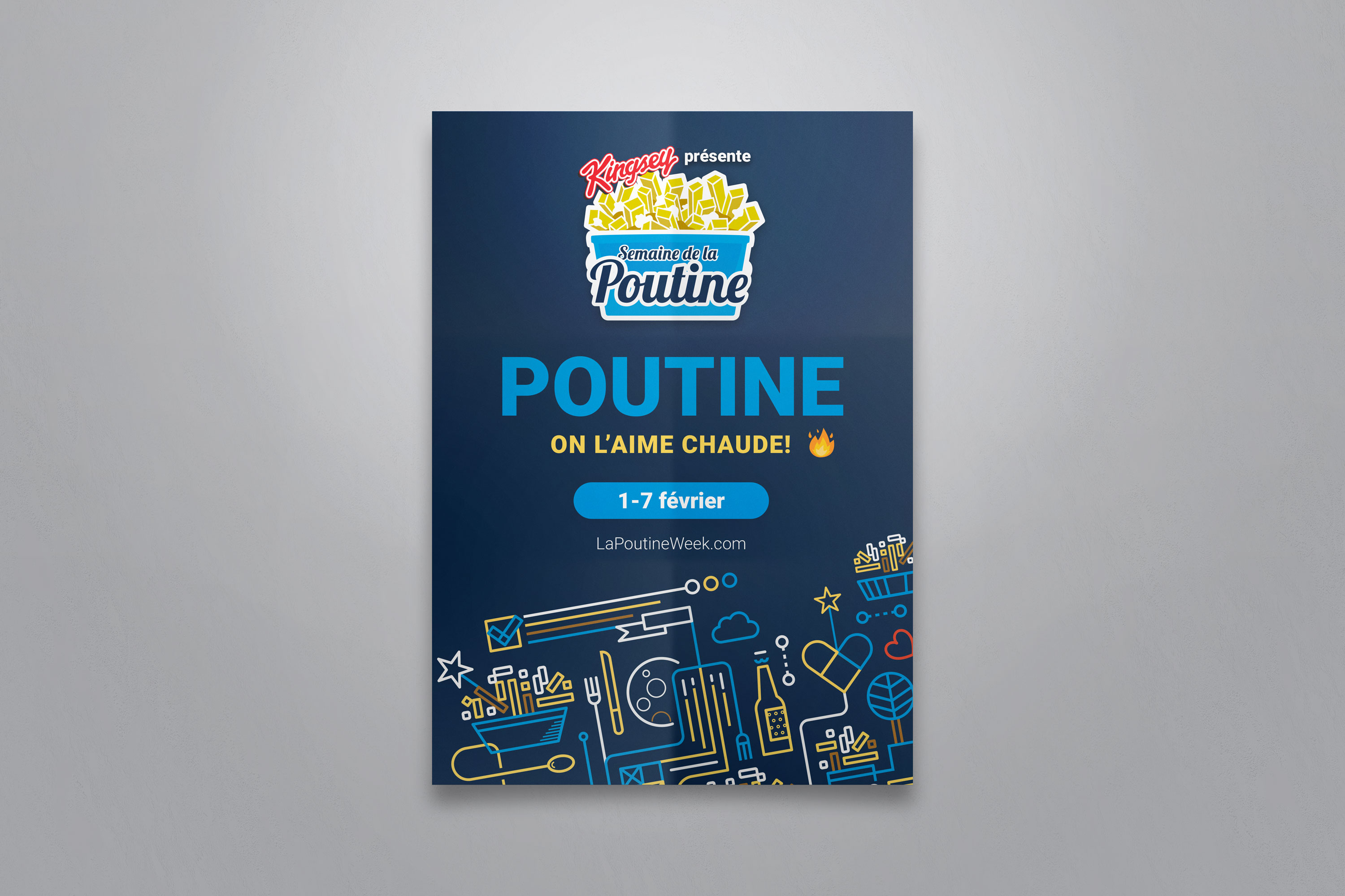 La Poutine Week poster design by Loogart