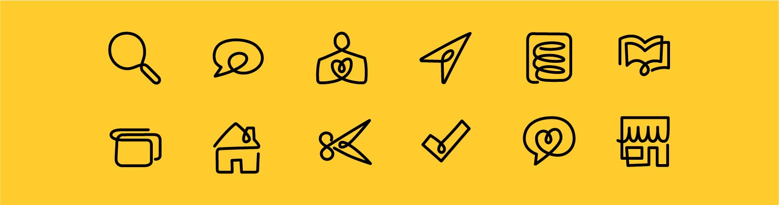 yellow pages new iconography design