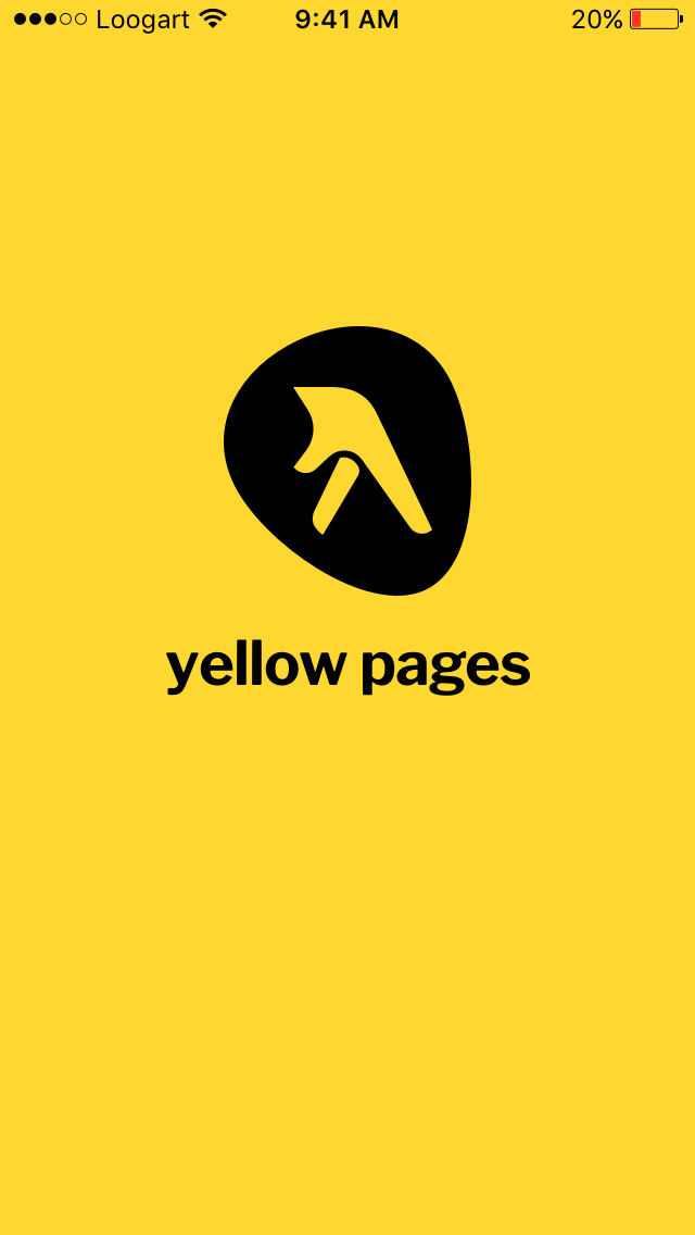 Yellow pages app onboard UI by Loogart 4