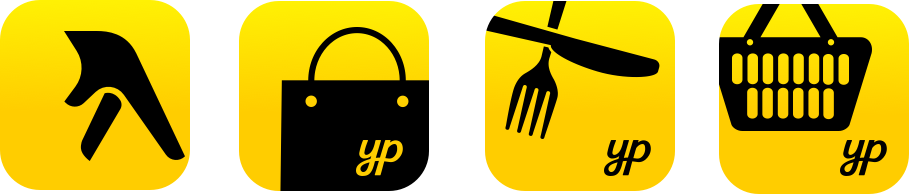 Yellow Pages app icons solution 2 by Loogart